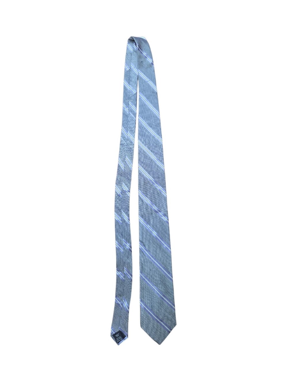 Men's Light Blue Diagonal Stripe Tie Joseph Abboud Brand